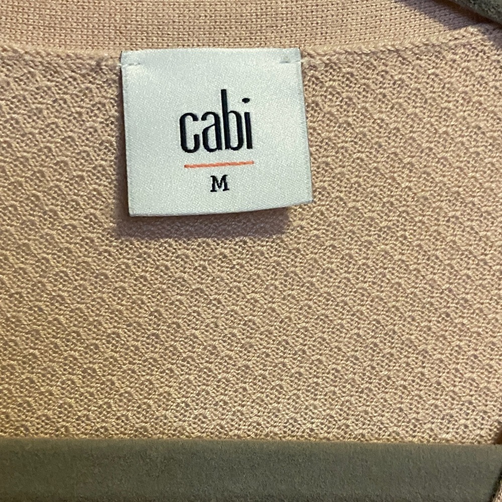 CAbi Women's Pink and Blue Button-Up Cardigan - Picture 2 of 7
